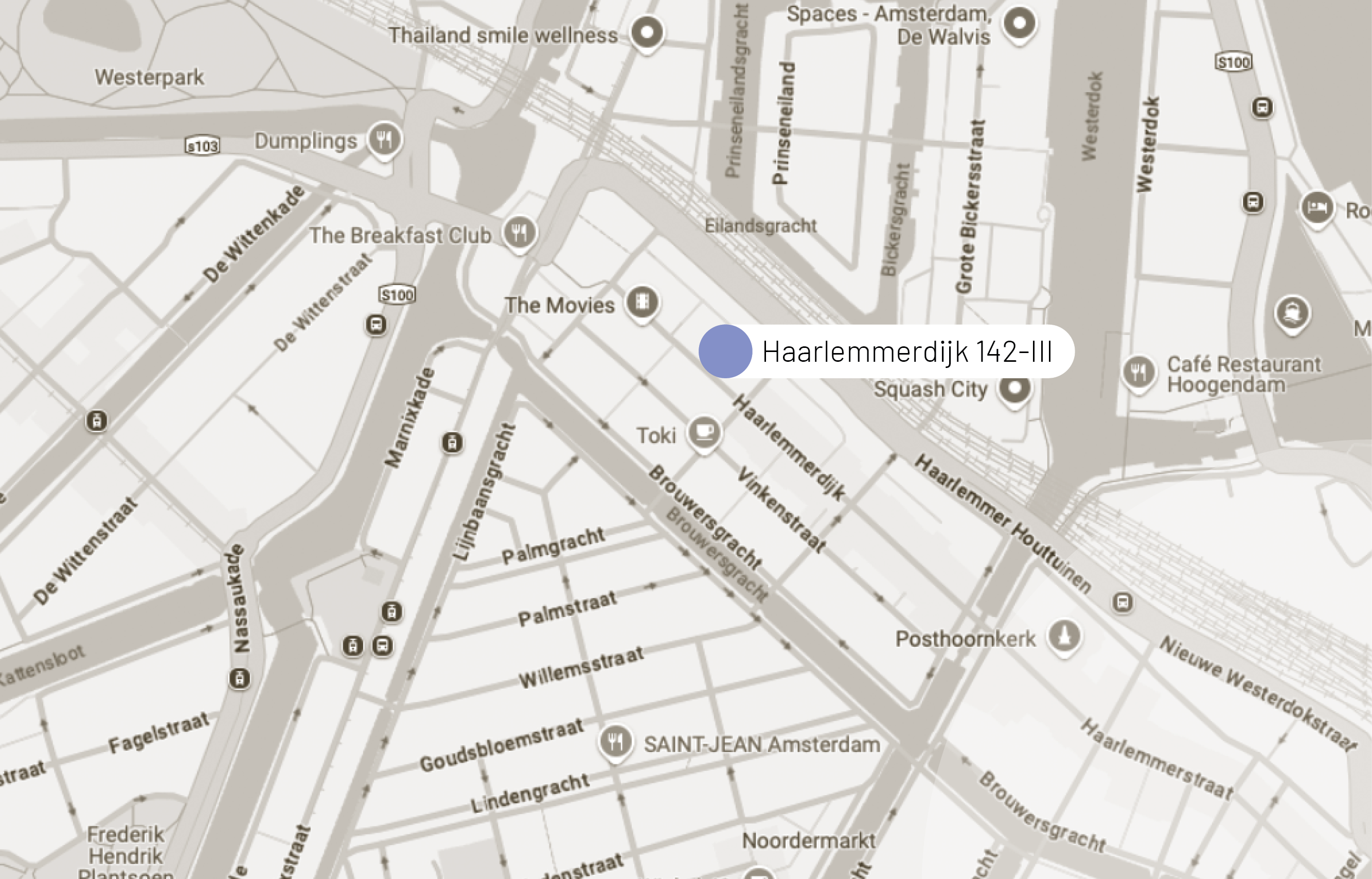 Haarlemmerdijk 142-III kaart